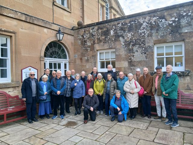 Members enjoyed a bus excursion to Dumfries House where they enjoyed an excellent lunch followed by a guided tour of the house and its beautiful contents, particularly its fine Chippendale furniture. 